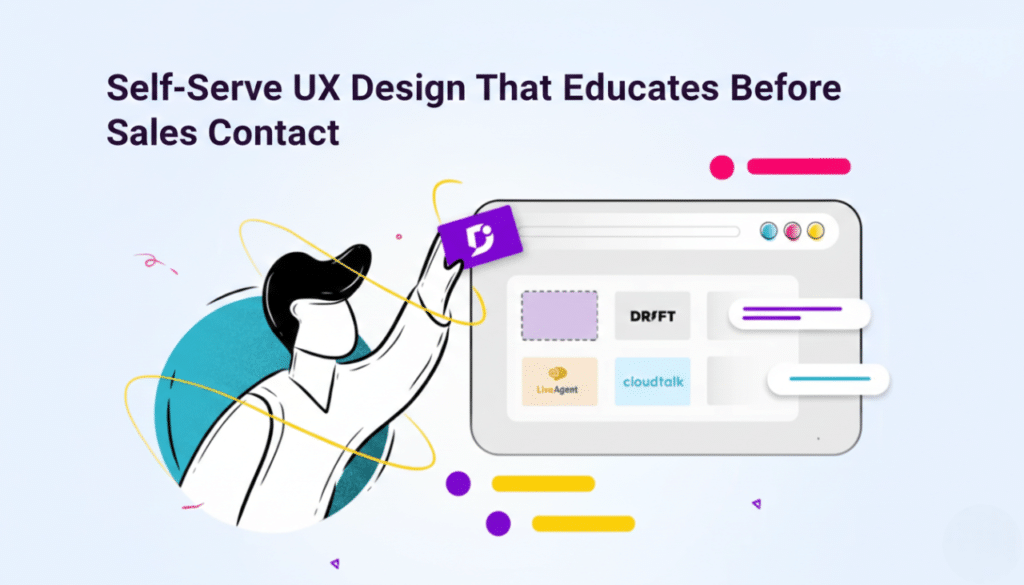 Self-Serve UX Design That Educates Before Sales Contact